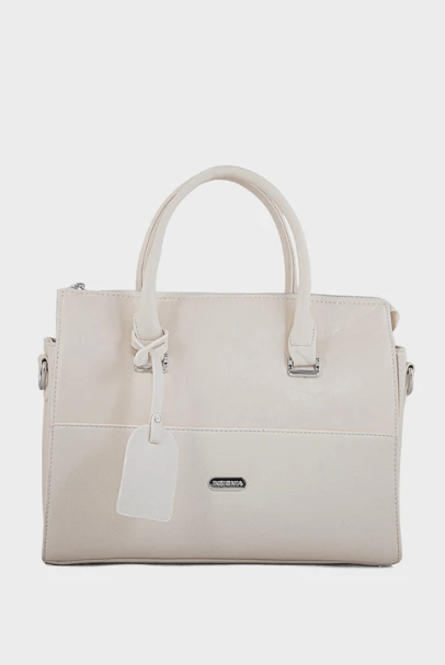 Top Handle Hand Bag Beige - Designer Handbag