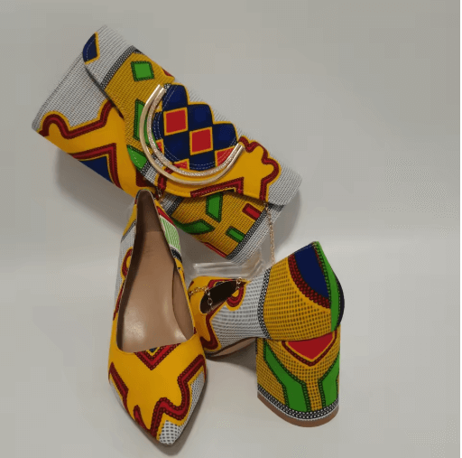 Black Faux Leather Block Heel Ankle Boots